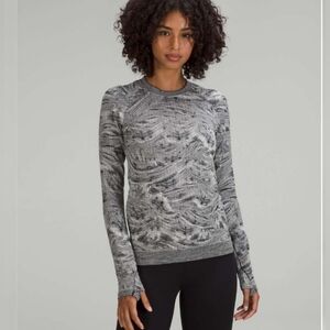 Lululemon Rest Less Pullover Black White Women's Size 8